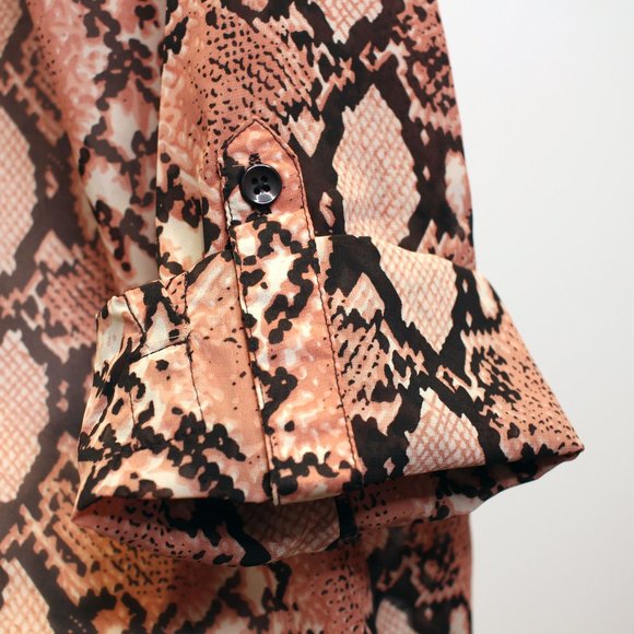 Guess pink reptile print shirt - Picture 6 of 9